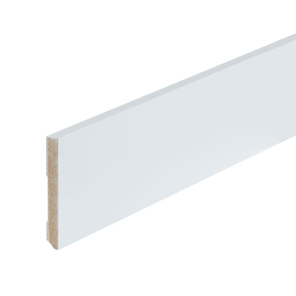 Co-pro gelakte plint amsterdam wit RAL 9010 90x12 - Ambiant