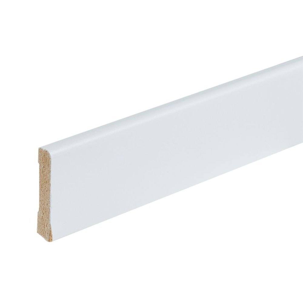 Co-pro gelakte plint berlijn wit RAL 9010 70x12 - Ambiant