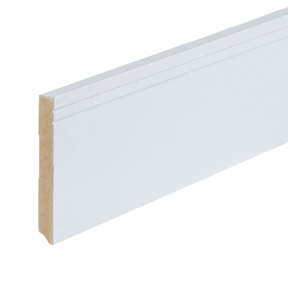 Co-pro gelakte plint milaan wit RAL 9010 120x15