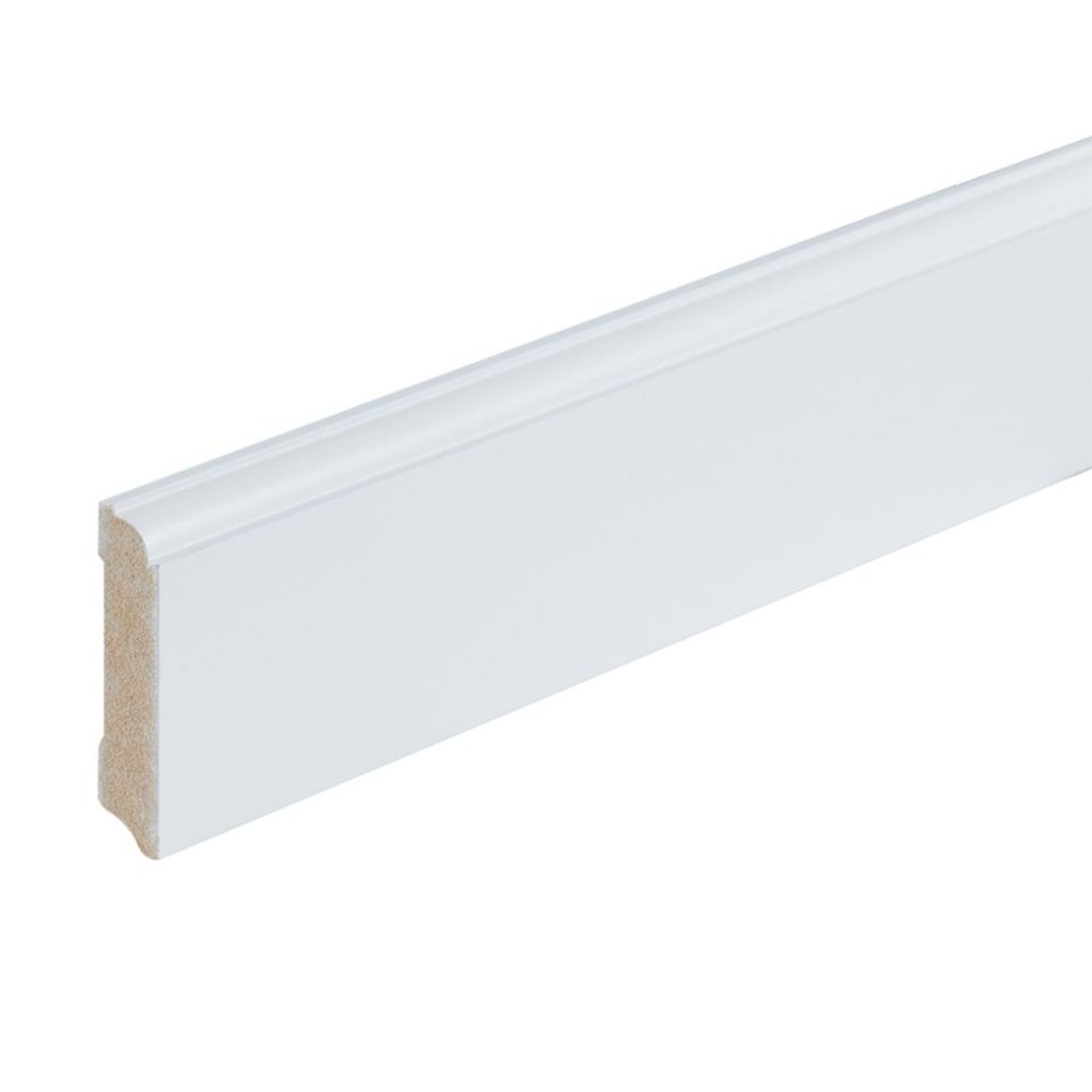 Co-pro gelakte plint praag wit RAL 9010 70x15 - Ambiant