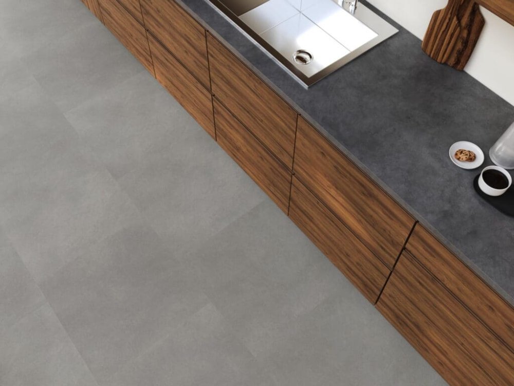 Floorlife Peckham XL Rechte plank Klik PVC Grijs - Floorlife