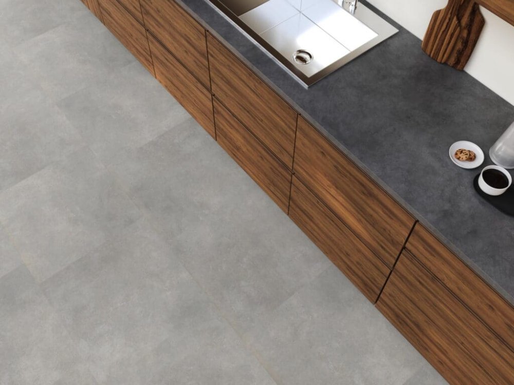 Floorlife Victoria XL Rechte plank Klik PVC Grijs - Floorlife