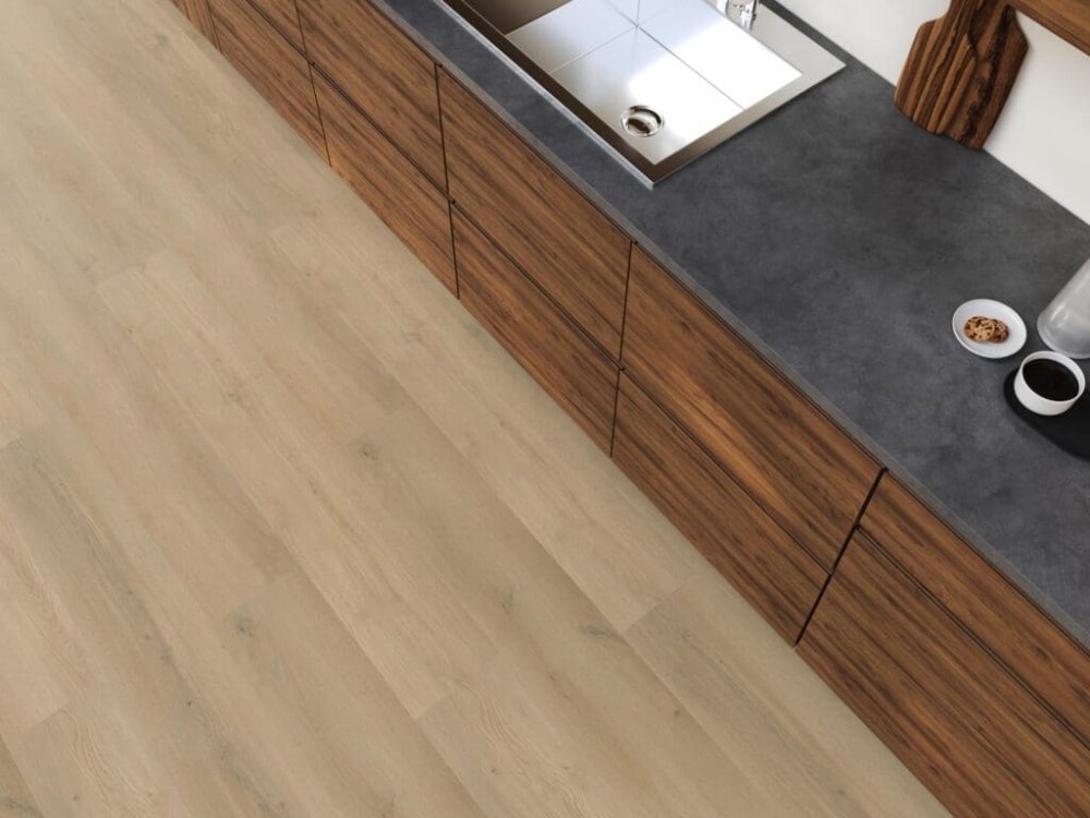 Floorlife Greenwich Rechte plank Plak PVC Beige - Floorlife