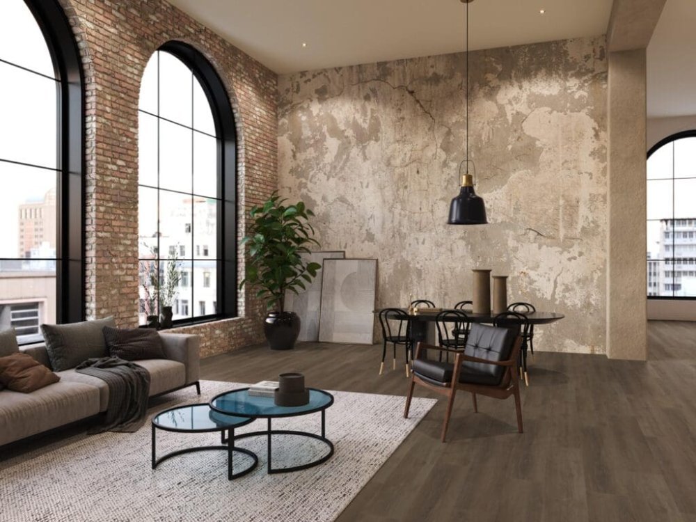 Floorlife Greenwich Rechte plank Klik PVC Bruin - Floorlife