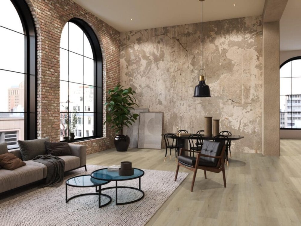Floorlife Greenford Rechte plank Klik PVC Beige - Floorlife