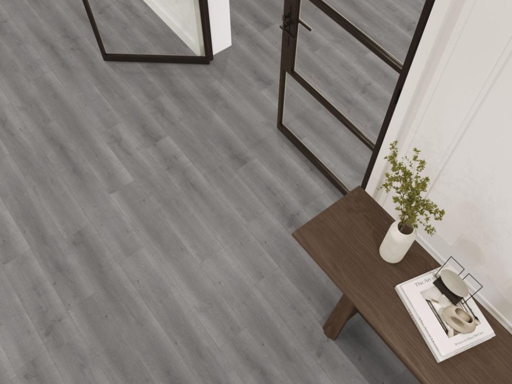 Floorlife Queens Rechte plank Laminaat Grijs - Floorlife