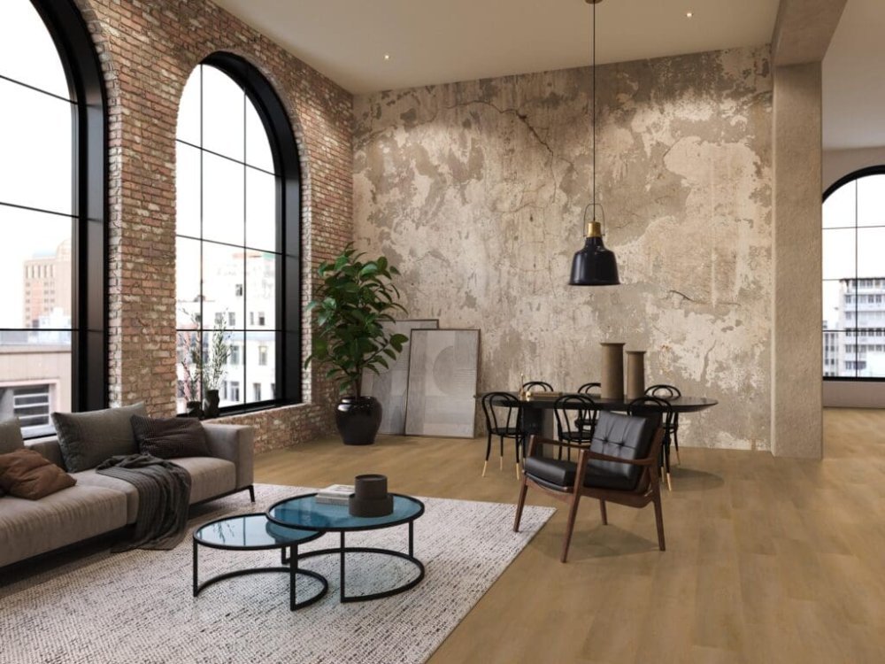 Floorlife Newham Rechte plank Plak PVC Bruin - Floorlife