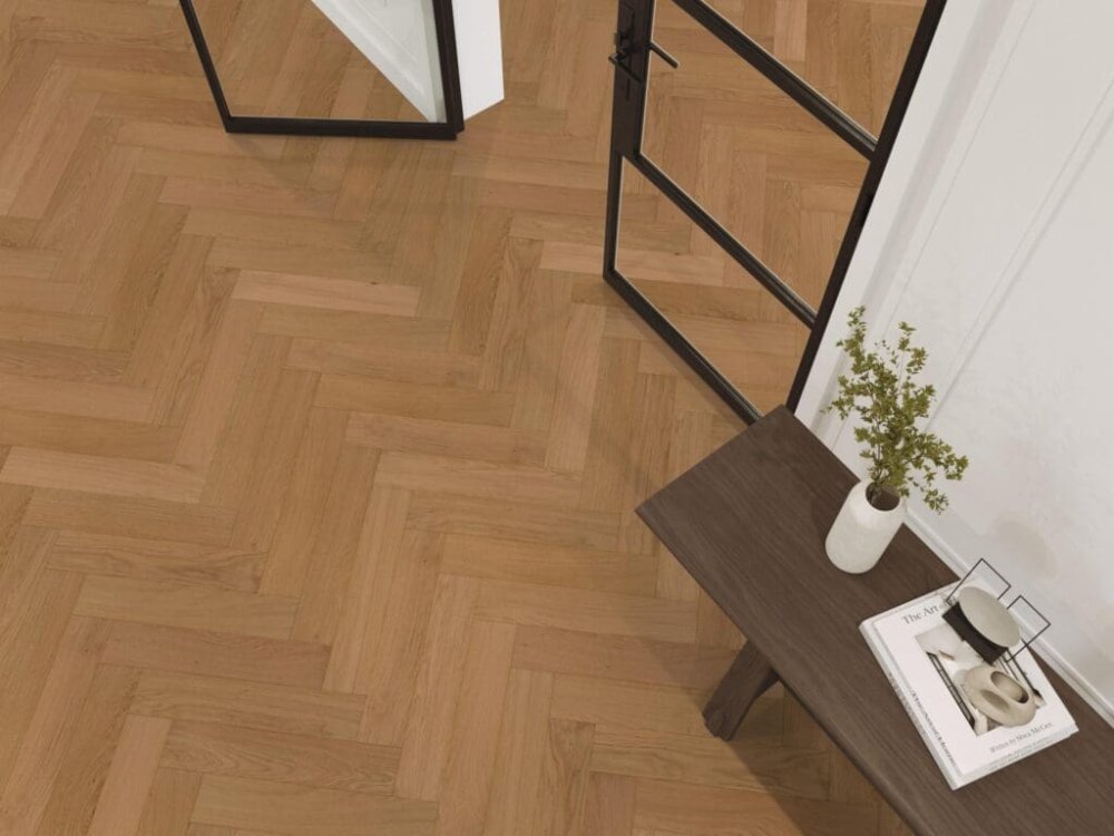 Floorlife Van Nuys Visgraat Parket Naturel - Floorlife