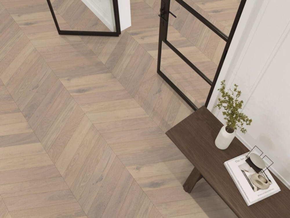 Floorlife Silver Lake Hongaarse punt Parket Wit - Floorlife