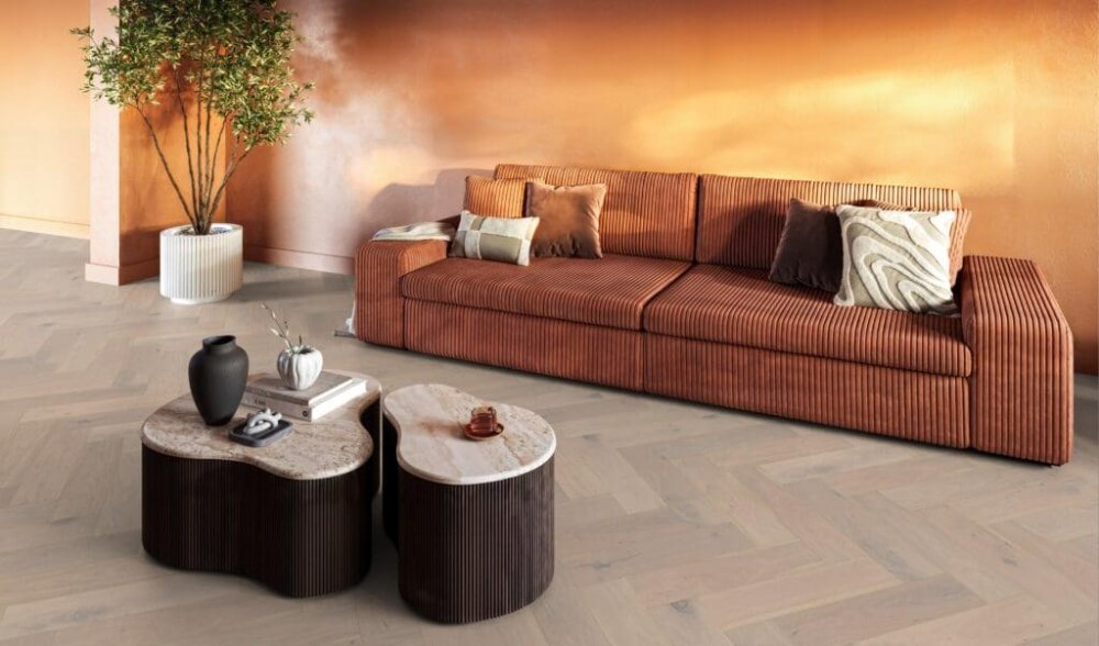 Floorlife Reseda Visgraat Parket Wit