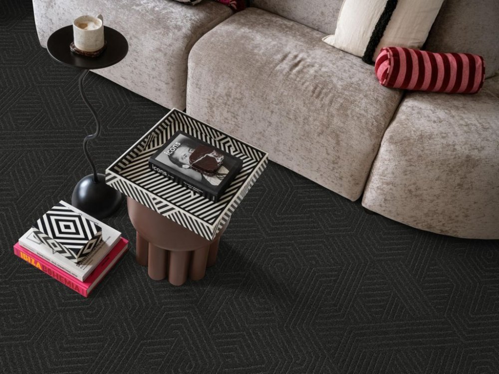 Infinity Geometric antraciet 0205 | 400cm - Ambiant