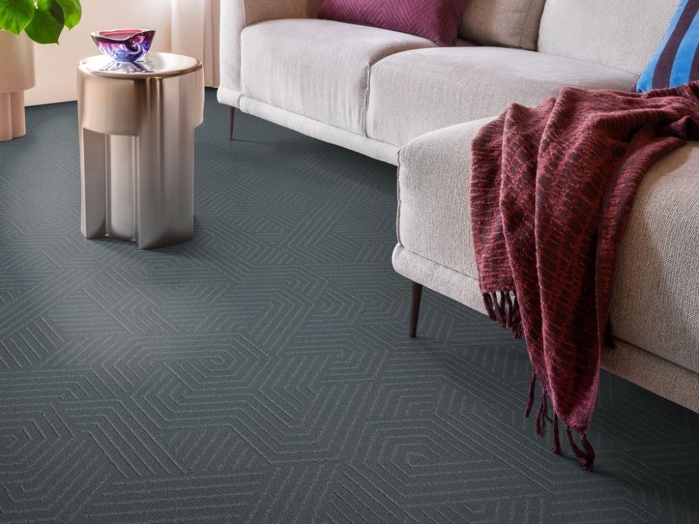 Infinity Geometric blauw 0700 | 400cm - Ambiant