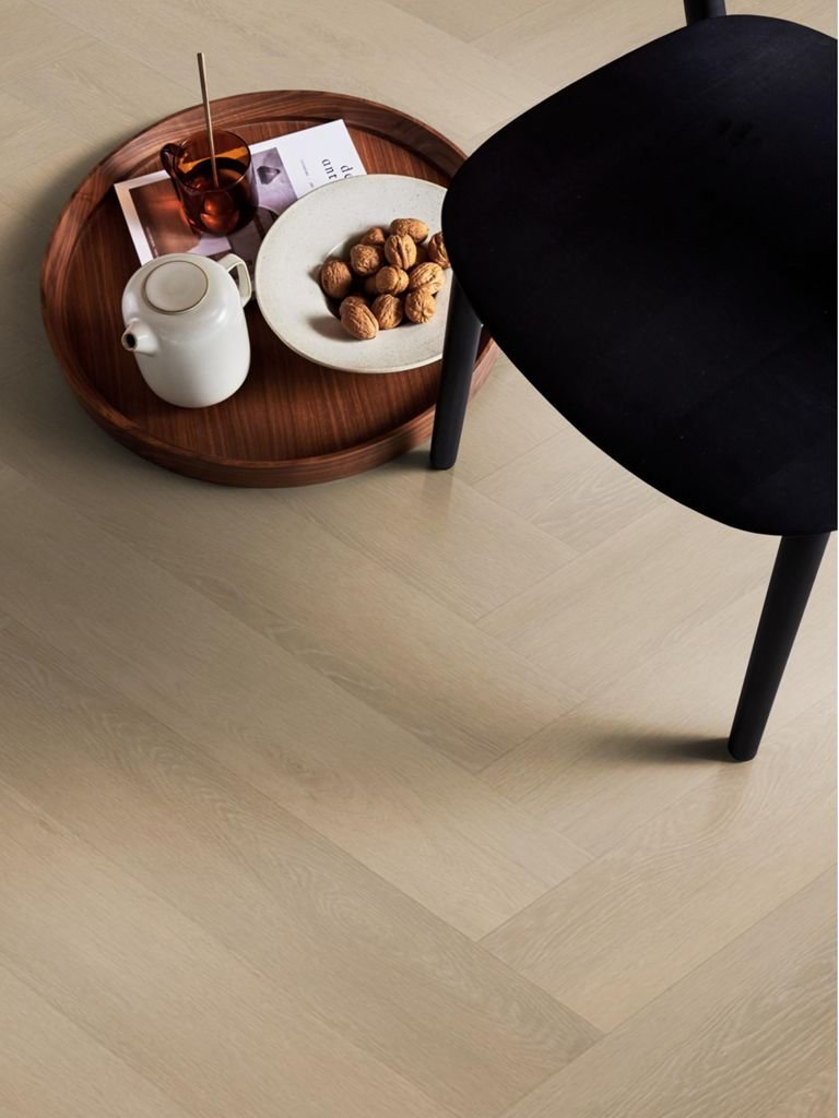 vtwonen by Ambiant Herringbone Rechte plank Plak PVC Bruin