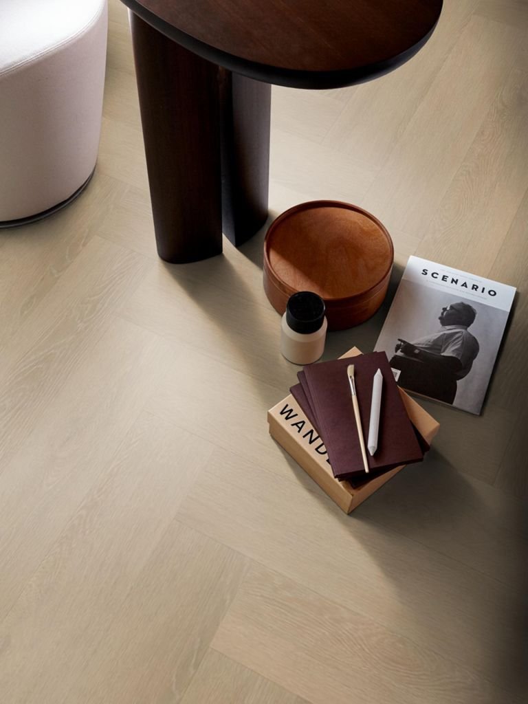 vtwonen by Ambiant Herringbone Rechte plank Klik PVC Bruin - vtwonen by Ambiant